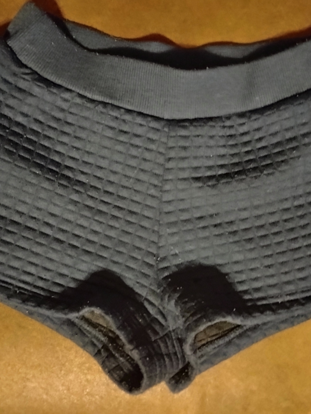 Womens Black Textured Sweat Shorts - Comfortable Everyday Support